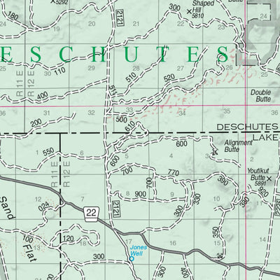 US Forest Service R6 Pacific Northwest Region (WA/OR) Central Oregon Cascades Recreation Map South digital map