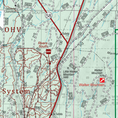 US Forest Service R6 Pacific Northwest Region (WA/OR) Central Oregon Cascades Recreation Map South digital map