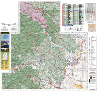 US Forest Service R6 Pacific Northwest Region (WA/OR) Central Washington Cascades Recreation Map North digital map