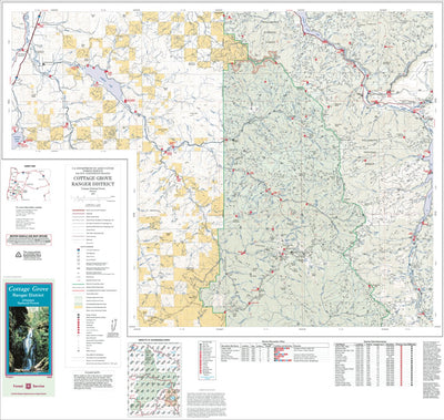Cottage Grove Ranger District Map by US Forest Service Pacific ...