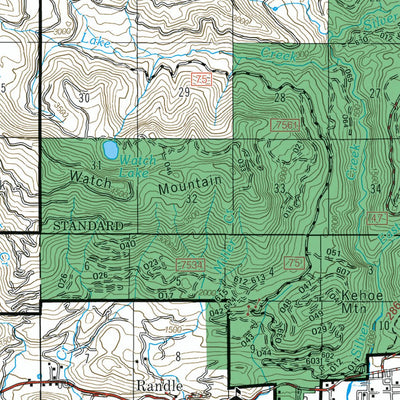 US Forest Service R6 Pacific Northwest Region (WA/OR) Cowlitz Valley Ranger District Map digital map