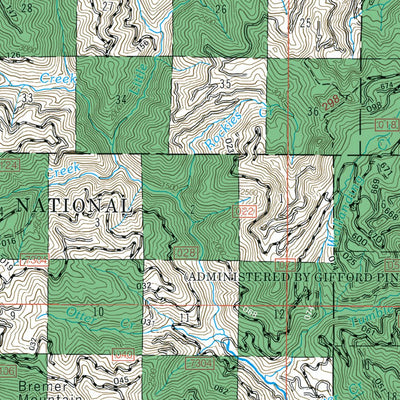 US Forest Service R6 Pacific Northwest Region (WA/OR) Cowlitz Valley Ranger District Map digital map