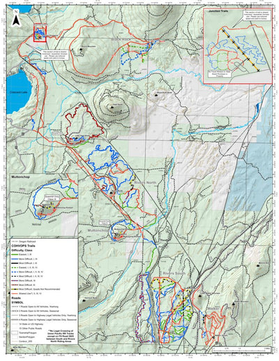 US Forest Service R6 Pacific Northwest Region (WA/OR) Deschutes National Forest - COHVOPS - Three Trails OHV Trails OHV Trail System digital map