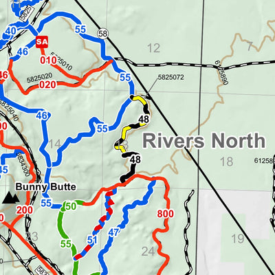 US Forest Service R6 Pacific Northwest Region (WA/OR) Deschutes National Forest - COHVOPS - Three Trails OHV Trails OHV Trail System digital map
