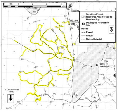 US Forest Service R6 Pacific Northwest Region (WA/OR) Deschutes NF - Bend Fort Rock RD - Roadside 3 Firewood Map digital map