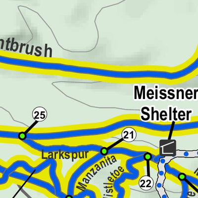 US Forest Service R6 Pacific Northwest Region (WA/OR) Deschutes NF - Meissner Sno-Park Ski/Snowshoe Trails digital map