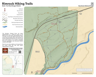 US Forest Service R6 Pacific Northwest Region (WA/OR) Deschutes NF - Rimrock Trail digital map
