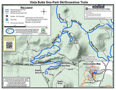 US Forest Service R6 Pacific Northwest Region (WA/OR) Deschutes NF - Vista Butte Sno-Park Ski/Snowshoe Trails digital map