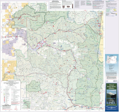 US Forest Service R6 Pacific Northwest Region (WA/OR) Detroit Ranger District Map digital map