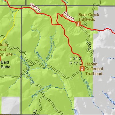 US Forest Service R6 Pacific Northwest Region (WA/OR) Fremont-Winema NF East - Summer Trails digital map