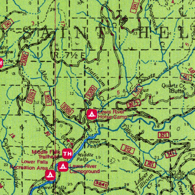 US Forest Service R6 Pacific Northwest Region (WA/OR) Gifford Pinchot National Forest Visitor Map digital map