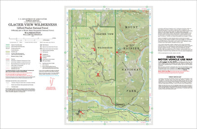 US Forest Service R6 Pacific Northwest Region (WA/OR) Glacier View Wilderness Map digital map