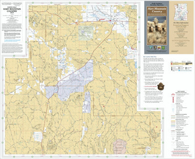 US Forest Service R6 Pacific Northwest Region (WA/OR) Hart Mountain Country Recreation Map North digital map