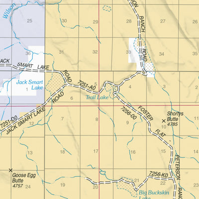 US Forest Service R6 Pacific Northwest Region (WA/OR) Hart Mountain Country Recreation Map North digital map