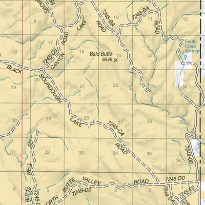 US Forest Service R6 Pacific Northwest Region (WA/OR) Hart Mountain Country Recreation Map North digital map