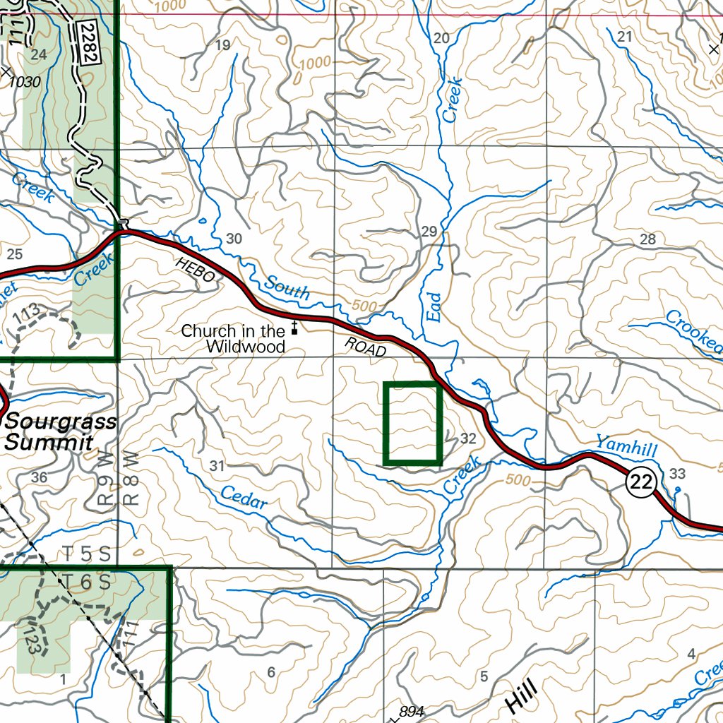 Hebo Ranger District Map by US Forest Service R6 Pacific Northwest