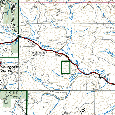 US Forest Service R6 Pacific Northwest Region (WA/OR) Hebo Ranger District Map digital map