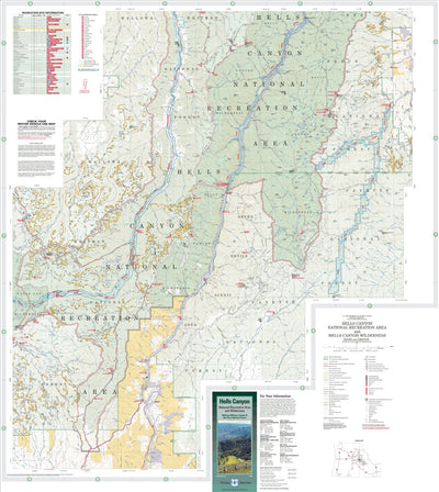 US Forest Service R6 Pacific Northwest Region (WA/OR) Hells Canyon National Recreation Area Map South digital map