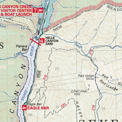 US Forest Service R6 Pacific Northwest Region (WA/OR) Hells Canyon National Recreation Area Map South digital map