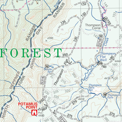 US Forest Service R6 Pacific Northwest Region (WA/OR) Heppner Ranger District Map digital map