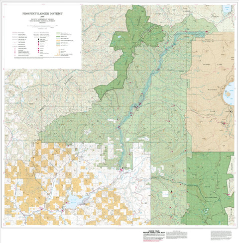 US Forest Service R6 Pacific Northwest Region (WA/OR) High Cascades Ranger District Map North digital map