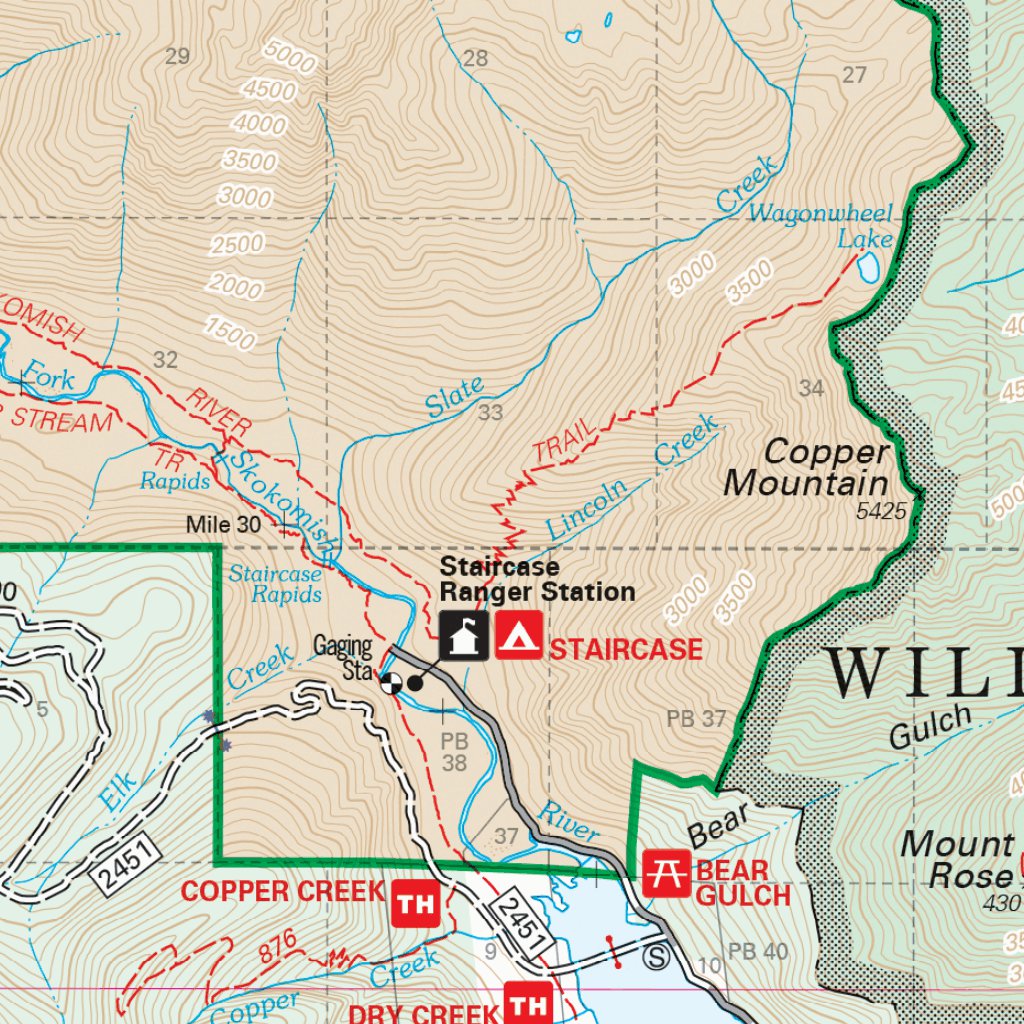 Hood Canal Ranger District Map South by US Forest Service R6 Pacific ...