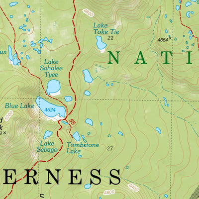 US Forest Service R6 Pacific Northwest Region (WA/OR) Indian Heaven Wilderness Map digital map