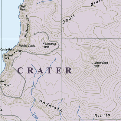 US Forest Service R6 Pacific Northwest Region (WA/OR) Jackson-Klamath Winter Trails Guide North digital map