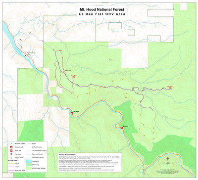 US Forest Service R6 Pacific Northwest Region (WA/OR) La Dee Flat OHV Area digital map