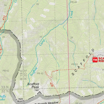 US Forest Service R6 Pacific Northwest Region (WA/OR) Lake Chelan-Sawtooth Wilderness Map digital map