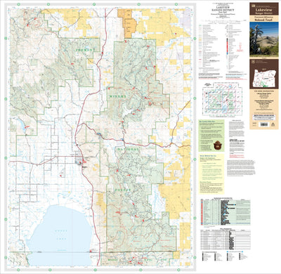 US Forest Service R6 Pacific Northwest Region (WA/OR) Lakeview Ranger District Map East digital map
