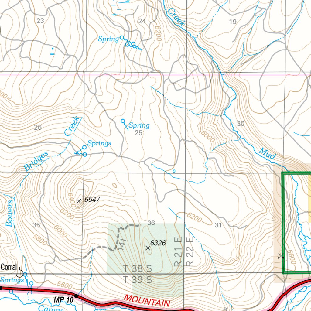 Lakeview Ranger District Map East by US Forest Service R6 Pacific