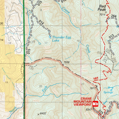 US Forest Service R6 Pacific Northwest Region (WA/OR) Lakeview Ranger District Map East digital map
