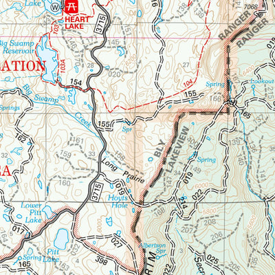 US Forest Service R6 Pacific Northwest Region (WA/OR) Lakeview Ranger District Map West digital map