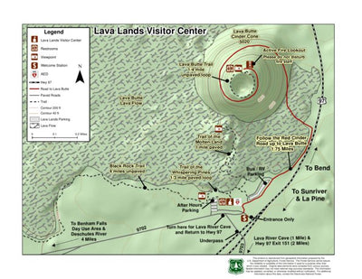 US Forest Service R6 Pacific Northwest Region (WA/OR) Lava Lands Visitor Center, Deschutes National Forest digital map