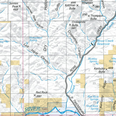 US Forest Service R6 Pacific Northwest Region (WA/OR) Lower Deschutes & John Day Rivers Recreation Map - John Day River Area digital map
