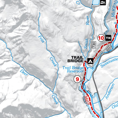 US Forest Service R6 Pacific Northwest Region (WA/OR) McKenzie River National Recreation Trail digital map