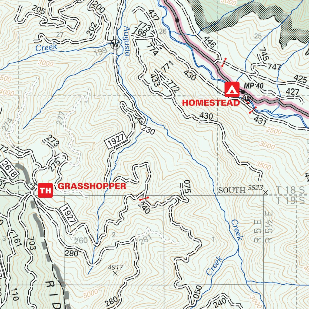 Middle Fork Ranger District Map North by US Forest Service R6 Pacific ...