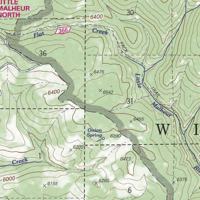 US Forest Service R6 Pacific Northwest Region (WA/OR) Monument Rock Wilderness Map digital map