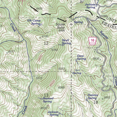 US Forest Service R6 Pacific Northwest Region (WA/OR) Monument Rock Wilderness Map digital map