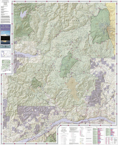 US Forest Service R6 Pacific Northwest Region (WA/OR) Mount Adams Ranger District Map digital map