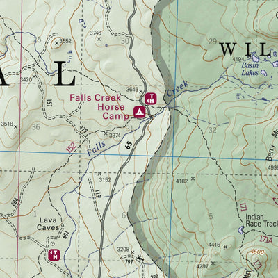US Forest Service R6 Pacific Northwest Region (WA/OR) Mount Adams Ranger District Map digital map
