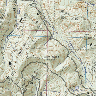 US Forest Service R6 Pacific Northwest Region (WA/OR) Mount Adams Ranger District Map digital map
