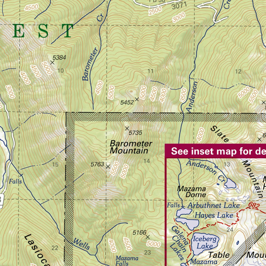 Mount Baker and Noisy-Diobsud Wildernesses Map by US Forest Service R6 ...