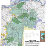 US Forest Service R6 Pacific Northwest Region (WA/OR) Mount Hood National Forest Visitor Map digital map