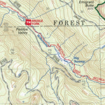 US Forest Service R6 Pacific Northwest Region (WA/OR) Mount Thielsen Wilderness and Oregon Cascades Recreation Area Map digital map