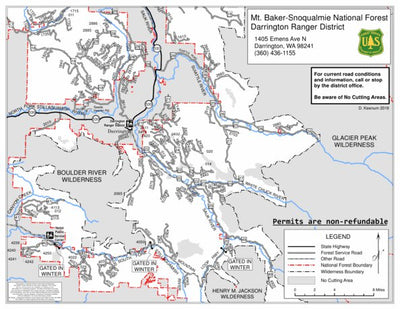 US Forest Service R6 Pacific Northwest Region (WA/OR) Mt. Baker-Snoqualmie NF - Darrington RD - Christmas Tree Harvest - 2019 digital map