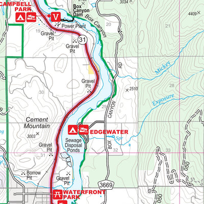 US Forest Service R6 Pacific Northwest Region (WA/OR) Newport-Sullivan Lake Ranger District Map North digital map