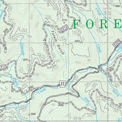 US Forest Service R6 Pacific Northwest Region (WA/OR) Newport-Sullivan Lake Ranger District Map North digital map