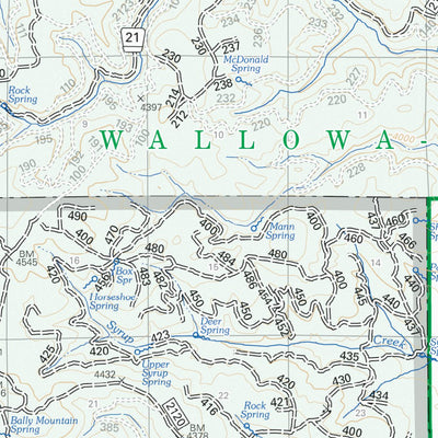 US Forest Service R6 Pacific Northwest Region (WA/OR) North Fork John Day Ranger District Map North digital map